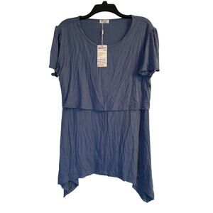 NWT DDLUYY Maternity Nursing Top Tunic Length Size XXL